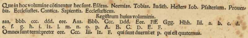 Volume 3 register of quires